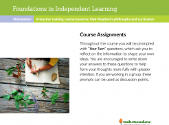 Foundations in Independent Learning: Course Assignments | Oak Meadow Bookstore