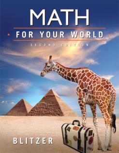 Math For Your World, Second Edition - Blitzer | Oak Meadow Bookstore