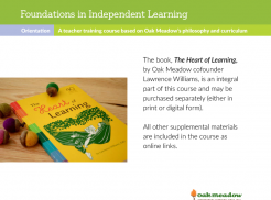Foundations in Independent Learning with printed Heart of Learning | Oak Meadow Bookstore