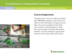 Foundations in Independent Learning Course Assignments | Oak Meadow Bookstore