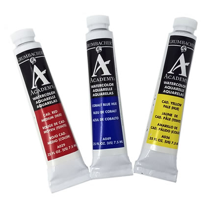Watercolor Paint Set - Red, Yellow, and Blue | Oak Meadow Bookstore