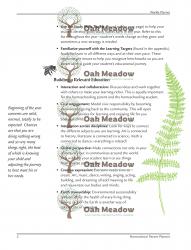Internal Page of Oak Meadow Homeschool Planner | Oak Meadow Bookstore