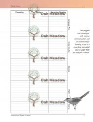 Planning Worksheet - Homeschool Parent Planner | Oak Meadow Bookstore