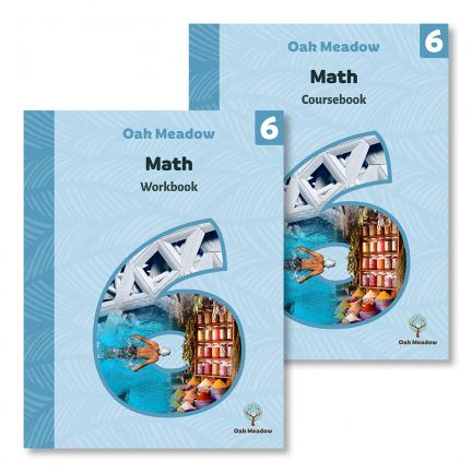 6th Grade Math Package (Includes Coursebook &amp; Workbook) | Oak Meadow Bookstore