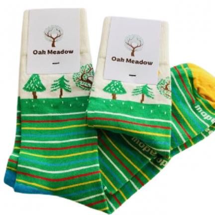 Oak Meadow Socks (Youth Crew) - Meadow Merch | Oak Meadow Bookstore