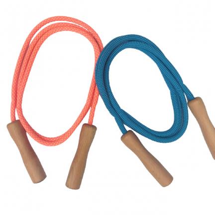 Jump Rope with Wooden Handles (for body length 37-45 inches)