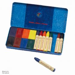 Stockmar Beeswax Crayon Assortment (8 crayons and 8 blocks) - Crafts & Supplies | Oak Meadow Bookstore