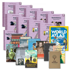 Grade 7 Curriculum Package + Seventh Grade Literature Books 